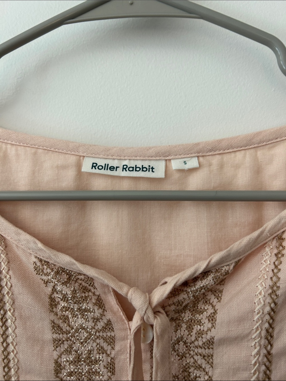 Roller Rabbit Maricruz Blush Pink Embroidered Dress - Picture 5 of 7